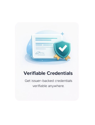 Verifiable credentials illustration